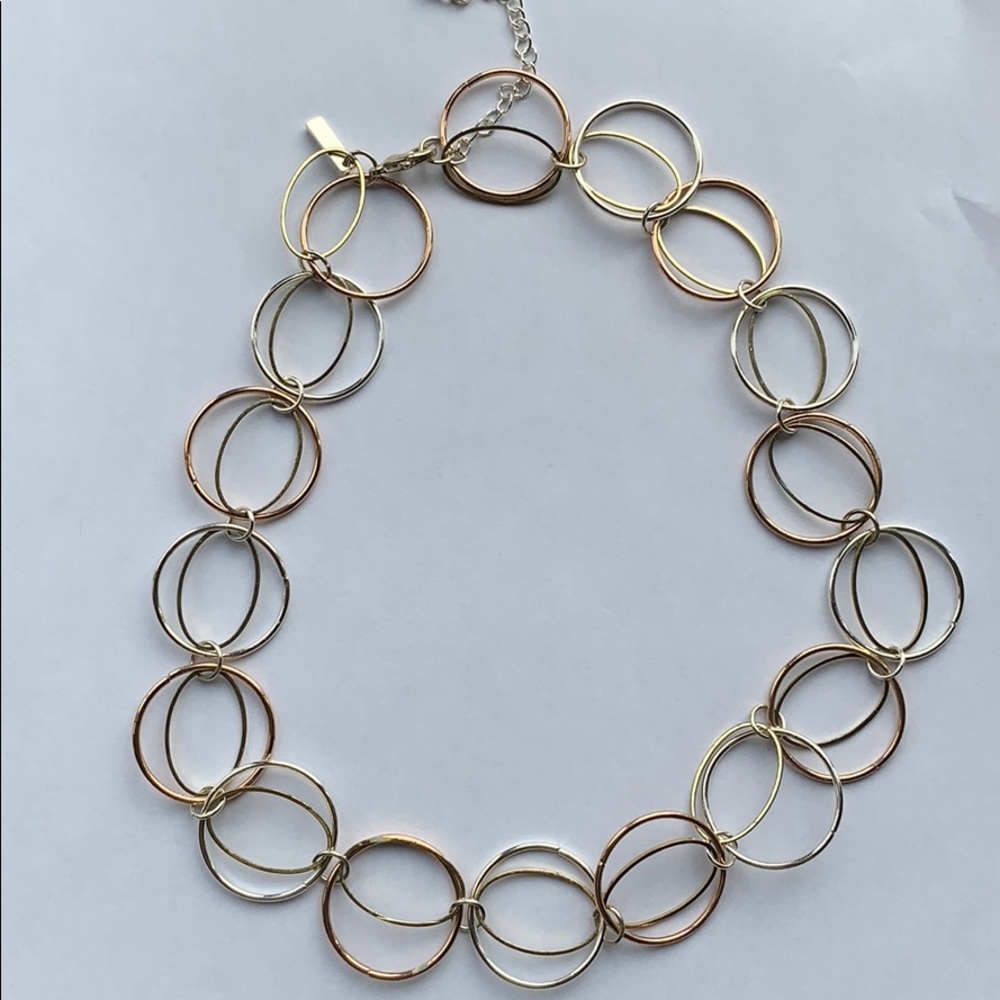 Round circle necklace silver/ rose gold/ gold